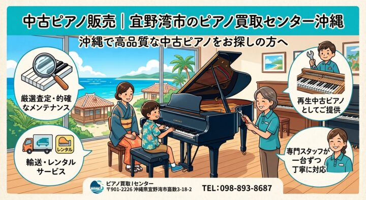 【沖縄でピアノをお探し・ご売却なら♪ ピアノ買取センター沖縄へ!】の画像
